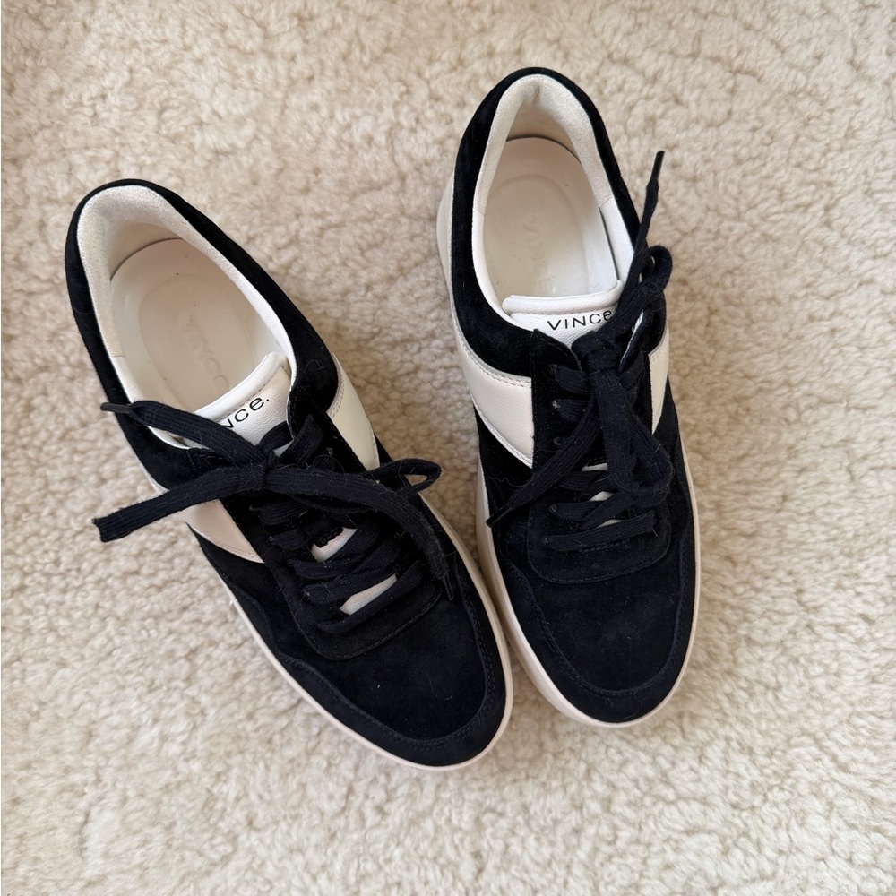 Vince Women's Classic Black and White Sneakers